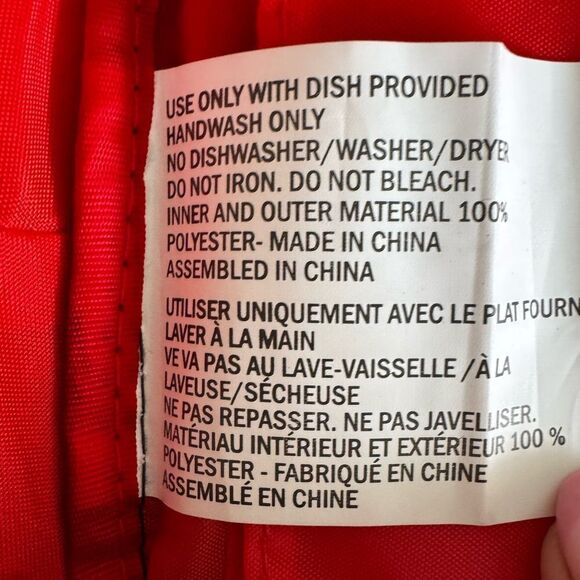 Pyrex Portable Black/Red Insulated Casserole Carrier Hot/Cold - Picture 10 of 13